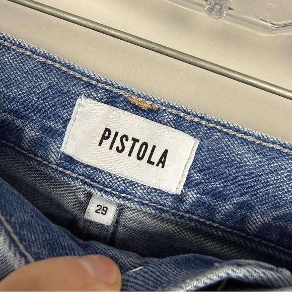 Pistola Wes Barrel Leg Light Wash Jeans - Picture 4 of 5